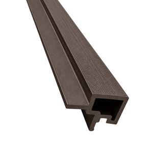 Kinsley - hjørneliste til facadebeklædning i brun komposit 2900 x 219 x 29 mm