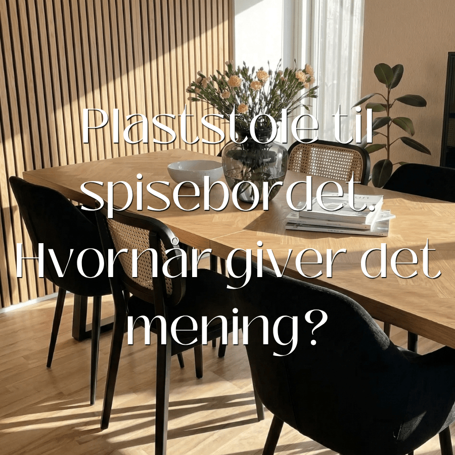Plaststole til spisebordet: Hvornår giver det mening