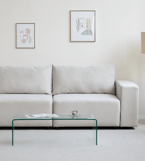 Noelle sovesofa i beige tekstil