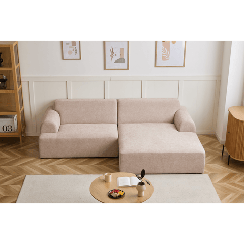Arianna chaiselong sofa cream - Højrevendt