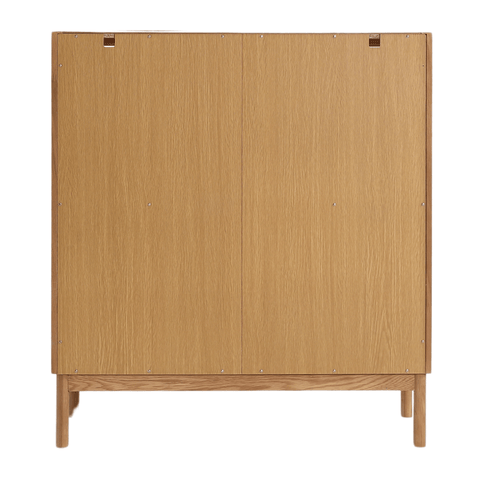 Havana egetræ vitrineskab med 2 låger -110x40x100 cm