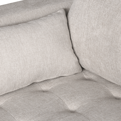 Brandy - Højrevendt og venstrevendt vendbar chaiselong sofa beige - L: 290  x D: 96 x H: 80 cm