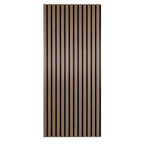 Premium akustikpanel i røget egetræsfiner 1200x520x18 mm