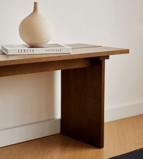 Mekia - bænk i røget eg 110x35x45 cm