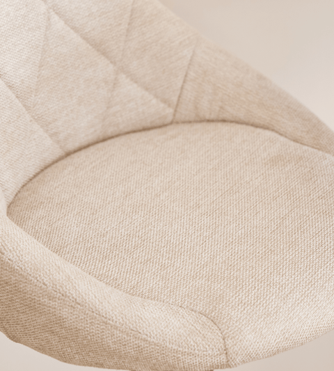 Cassie - beige justerbar barstol med drejefunktion 360 grader