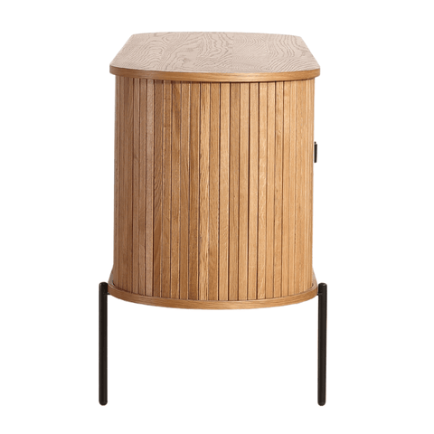 Florence jalousi skab med lameller i eg 160x45x75 cm