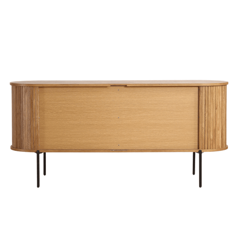 Florence jalousi skab med lameller i eg 160x45x75 cm