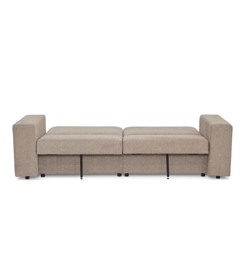 Noelle sovesofa i sand tekstil