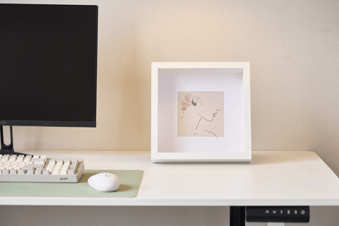 Salma dyb billedramme hvid 25x25 cm