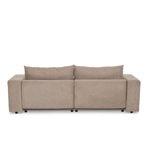 Noelle sovesofa i sand tekstil
