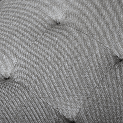 Brandy - højrevendt u-sofa i grå med chaiselong -  L: 366 x D: 211 x H: 80 cm