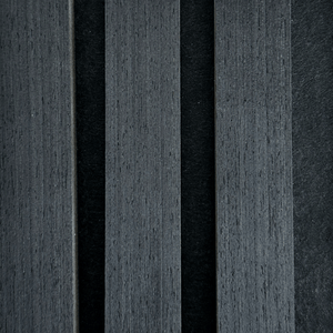 Premium akustikpanel prøve i sort egefiner 150 x 120 mm