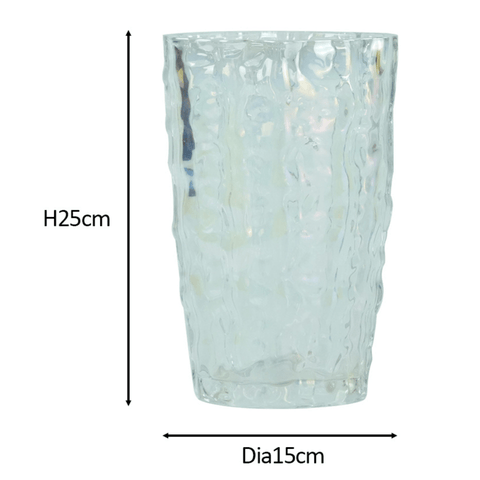 Indie glasvase multifarvet 25 cm