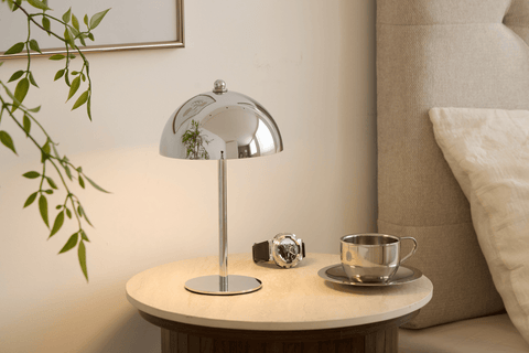 Bloom bordlampe Chrome
