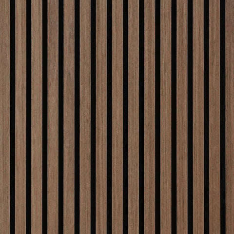 Premium akustikpanel i røget egetræsfiner 2400x520x18 mm