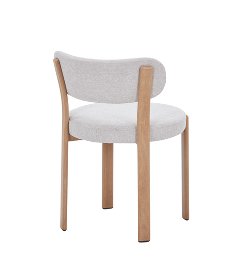 Harriet spisebordsstol i beige med egelook