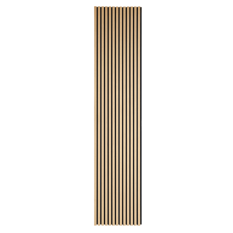 Premium akustikpanel i egetræsfiner 2400x520x18 mm