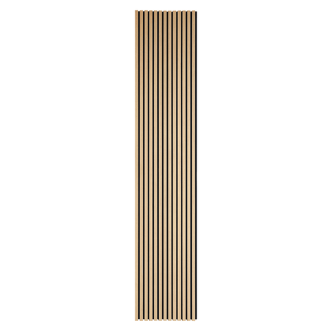 Premium akustikpanel i egetræsfiner 2600x520x18 mm