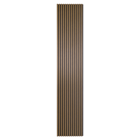 Premium akustikpanel i røget egetræsfiner 2600x520x18 mm