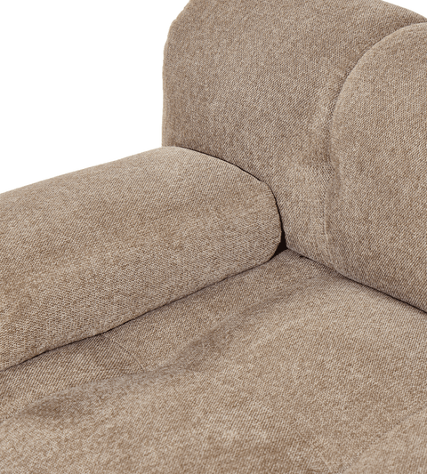 Lilie - modulsofa i sand med 2 moduler - L: 190 x D: 95 x H: 64 cm