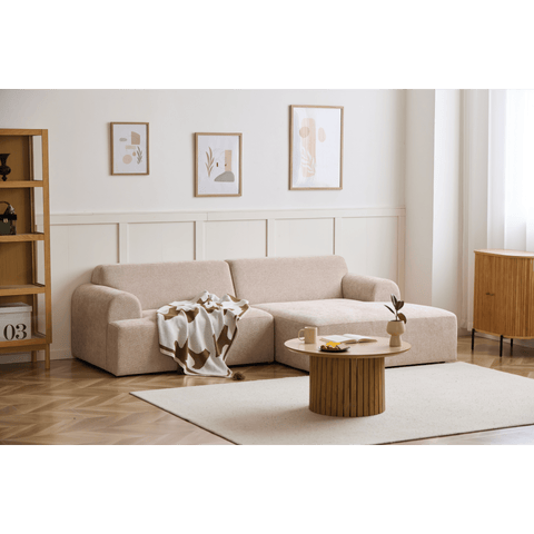 Arianna chaiselong sofa cream - Højrevendt