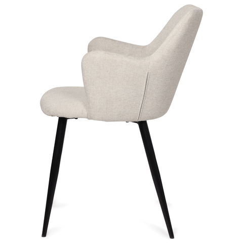 Isabella - spisebordsstol beige tekstil. Brudt emballage (OU12165)