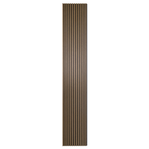 Premium akustikpanel i røget egetræsfiner 3000x520x18 mm
