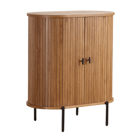 Florence jalousi skab med lameller i eg 70x40x85 cm