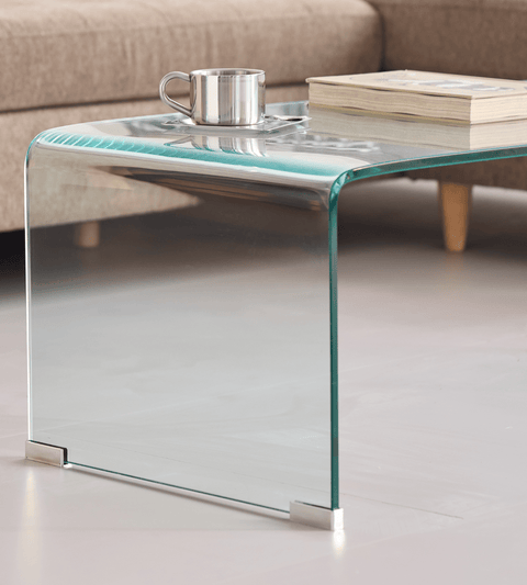 Nicole glas sofabord 95x45x35 cm