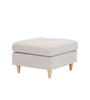 Hildur - puf i beige L: 66 x B: 66 x H: 43 cm