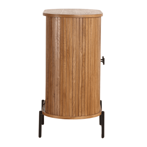 Florence jalousi skab med lameller i eg 70x40x85 cm