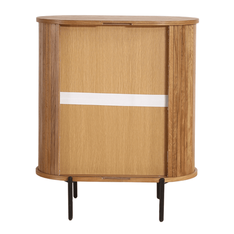 Florence jalousi skab med lameller i eg 70x40x85 cm