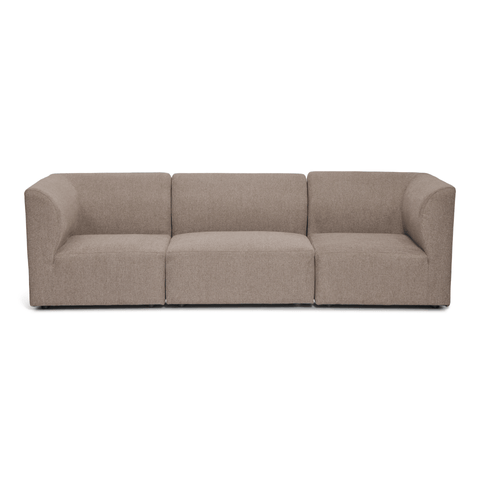 Emilia modulsofa i sand med 3 moduler L: 243 X D: 79 cm X H: 72 cm