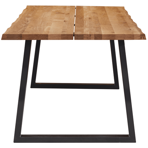 Esther plankebord - 200x95 cm - naturligt olieret eg med firkantet ben (Forberedt til tillægsplader)