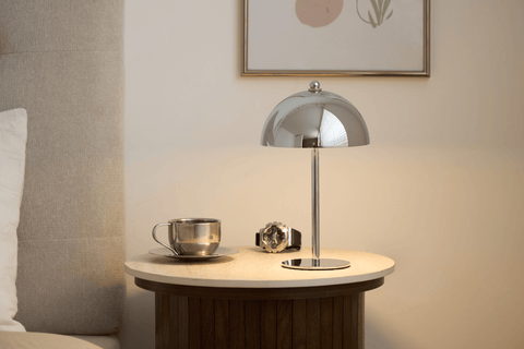 Bloom bordlampe Chrome