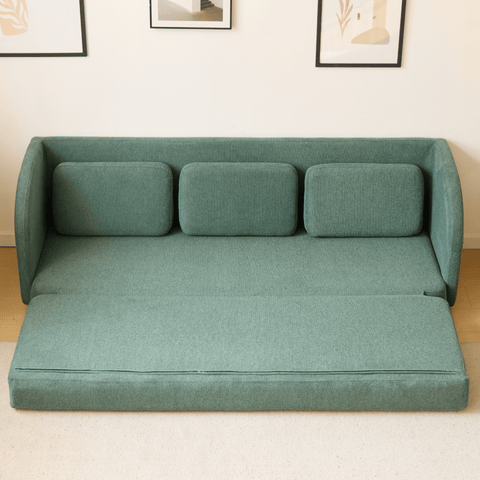 Katarina foldbar sovesofa grøn L: 217 x D: 77/145 x H: 75 cm