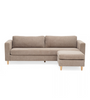 Hildur 3 personers chaiselong sofa i sand