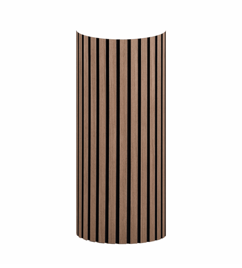 Premium fleksibel akustikpanel i røget egetræsfiner 1200x520x18 mm