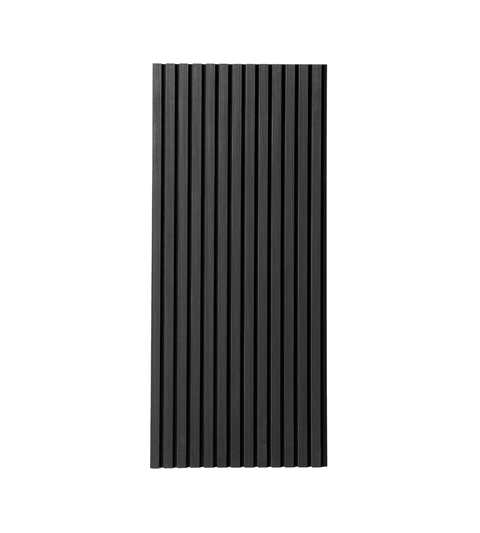 Premium fleksibel akustikpanel i sort egetræsfiner 1200x520x18 mm
