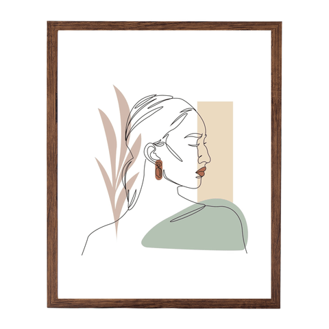 Paloma billedramme 40x50 cm røget træ