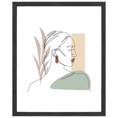 Paloma billedramme 40x50 cm sort