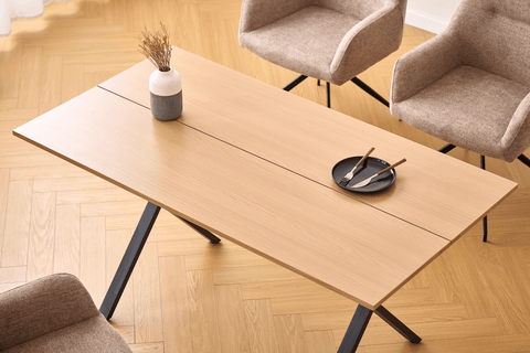Marly spisebord i egetræsfiner 150x80x75 cm