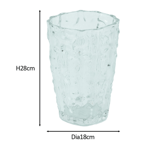 Iris glas vase multifarvet 28 cm