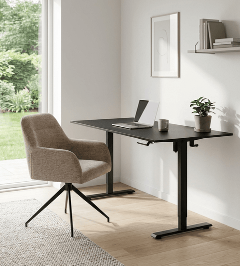 Oline Spisebordsstol -  Sand Med Drejefunktion 360 Grader