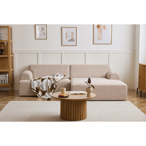 Arianna chaiselong sofa cream - Højrevendt