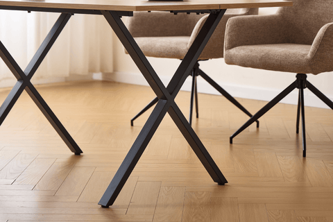 Marly spisebord i egetræsfiner 150x80x75 cm
