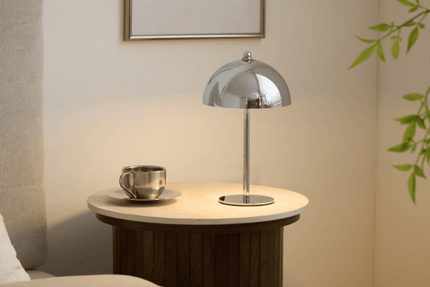 Bloom bordlampe Chrome