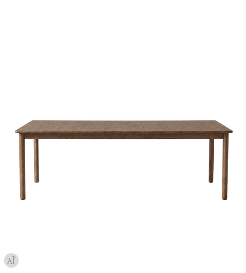 Leonardo spisebord med udtræk 200/250/300 cm i røget eg