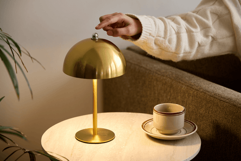 Bloom bordlampe Guld