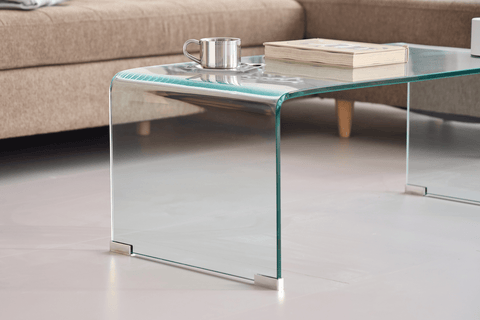 Nicole glas sofabord 95x45x35 cm